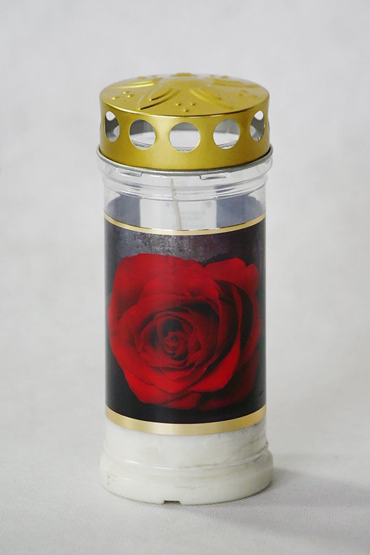 Memoriam 4-dniowy nr 417 Złota Róża lampka olejowa z zawartością 30% oleju roślinnego, w pojemniku do recyklingu, 12 szt.